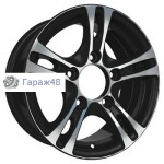Skad Дюна R15 / 6.5J PCD 5x139.7 ET 40 ЦО 98.5 Литые Черный с полированной лицевой поверхностью