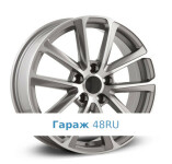 LegeArtis NS224 R17 / 7J PCD 5x114.3 ET 40 ЦО 66.1 Литые Графит с полированной лицевой поверхностью