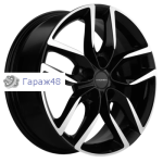 Khomen Wheels KHW1708 Geely Coolray R17 / 6.5J PCD 5x114.3 ET 45 ЦО 54.1 Литые Black-FP