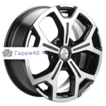 Khomen Wheels KHW17102 Mercedes Vito R17 / 6.5J PCD 5x112 ET 50 ЦО 66.6 Литые Black-FP