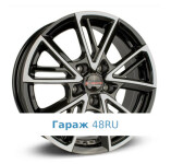 Yamato Mijuno R16 / 6.5J PCD 5x108 ET 52.5 ЦО 63.3 Литые Черный с полированной лицевой поверхностью