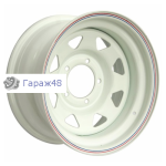 LS УАЗ треуг. мелкий R16 / 8J PCD 5x139.7 ET 0 ЦО 110 Штампованные Белый