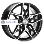 Khomen Wheels KHW1709 DFM580 R17 / 7J PCD 5x110 ET 45 ЦО 67.1 Литые Black-FP