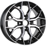 Venti 1519 R15 / 6J PCD 4x100 ET 46 ЦО 60.1 Литые Черный с полированной лицевой поверхностью