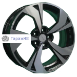 Khomen Wheels KHW1724 Jac/Москвич 3 R17 / 7J PCD 5x108 ET 40 ЦО 54.1 Литые Black-FP