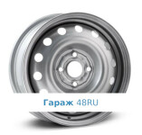 Trebl 6515 R14 / 5.5J PCD 4x100 ET 39 ЦО 56.6 Штампованные Серебристый