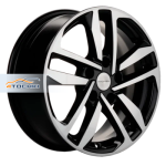 Khomen Wheels KHW1612 Chery Tiggo 3/Tiggo 3 Pro R16 / 6.5J PCD 5x108 ET 45 ЦО 60.1 Литые Black-FP