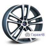 Yamato Noboru R18 / 8J PCD 5x112 ET 44 ЦО 57.1 Литые Темно - серебристый матовый с полированной лицевой поверхностью