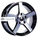 NZ R02 R17 / 7J PCD 4x100 ET 43 ЦО 60.1 Литые Черный с полированной лицевой поверхностью