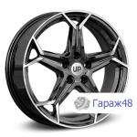 LS Up118 R18 / 6.5J PCD 5x114.3 ET 35 ЦО 67.1 Литые Черный с полированной лицевой поверхностью