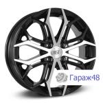 RST R126 R16 / 6J PCD 4x98 ET 33 ЦО 58.6 Литые Черный с полированной лицевой поверхностью