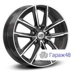 LS Up104 R17 / 6.5J PCD 5x114.3 ET 45 ЦО 64.1 Литые Черный с полированной лицевой поверхностью