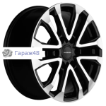 Khomen Wheels KHW1805 Pajero R18 / 7.5J PCD 6x139.7 ET 46 ЦО 67.1 Литые Black-FP