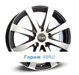 Tech Line 634 R16 / 6J PCD 4x100 ET 37 ЦО 60.1 Литые Черный с полированной лицевой поверхностью