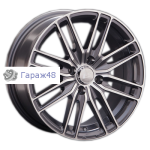 LS 760 R15 / 6.5J PCD 4x100 ET 40 ЦО 73.1 Литые Графит с полированной лицевой поверхностью