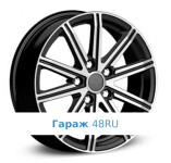 Alcasta M64 R17 / 7J PCD 5x114.3 ET 47 ЦО 67.1 Литые Черный с полированной лицевой поверхностью