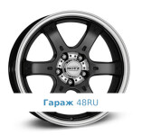 Dotz Crunch R18 / 8J PCD 5x114.3 ET 35 ЦО 71.6 Литые Черный с полированным ободом
