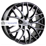 RST R137 (Rav4) R17 / 7J PCD 5x114.3 ET 35 ЦО 60.1 Литые Черный с полированной лицевой повехностью