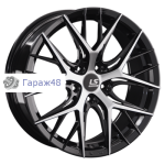 LS RC57 R18 / 8J PCD 5x112 ET 30 ЦО 66.6 Литые Черный с полированной лицевой поверхностью