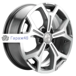 Khomen Wheels KHW1710 Haval F7/F7x R17 / 6.5J PCD 5x114.3 ET 40 ЦО 64.1 Литые Gray-FP