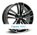 LegeArtis FD77 R18 / 8J PCD 5x114.3 ET 44 ЦО 63.3 Литые Черный с полированной лицевой поверхностью