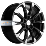 Khomen Wheels KHW1808 Koleos R18 / 7.5J PCD 5x114.3 ET 35 ЦО 66.1 Литые Black-FP