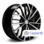 LS 1717 R17 / 7J PCD 5x114.3 ET 40 ЦО 66.1 Литые Черный с полированной лицевой поверхностью