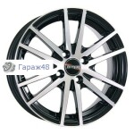 Tech Line 535 R15 / 6J PCD 5x100 ET 45 ЦО 57.1 Литые Черный с полированной лицевой повехностью