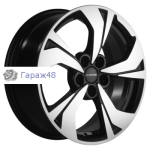 Khomen Wheels KHW1724 JAC J7 R17 / 7J PCD 5x114.3 ET 48 ЦО 67.1 Литые Black-FP