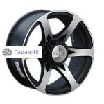 LS 165 R17 / 7.5J PCD 6x139.7 ET 0 ЦО 107.1 Литые Черный с полированной лицевой поверхностью