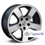 LegeArtis H31 R17 / 7.5J PCD 5x120 ET 45 ЦО 64.1 Литые Черный матовый с полированной лицевой поверхностью