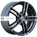 Alcasta M06 R16 / 6J PCD 5x114.3 ET 50 ЦО 66.1 Литые Графит с полированной лицевой поверхностью