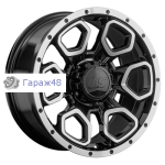 LS 1345 R18 / 9J PCD 5x150 ET 30 ЦО 110.1 Литые Черный с полированной лицевой поверхностью