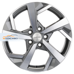 Khomen Wheels KHW1712 Teana/XTrail R17 / 7J PCD 5x114.3 ET 45 ЦО 66.1 Литые Gray-FP