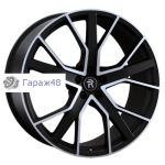 Replay A156 R22 / 10J PCD 5x112 ET 21 ЦО 66.6 Литые Черный матовый с полированной лицевой поверхностью