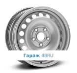 Alcar Stahlrad (KFZ) 8703 R16 / 6.5J PCD 5x112 ET 48 ЦО 57.1 Штампованные Серебристый