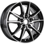 K&amp;K Адамар-Оригинал R16 / 6.5J PCD 5x105 ET 38 ЦО 56.6 Литые Черный с полированной лицевой поверхностью