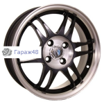 Venti 1502 R15 / 6J PCD 4x100 ET 45 ЦО 54.1 Литые Черный с полированной лицевой повехностью