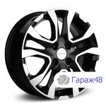 LS 1503 R15 / 6J PCD 4x100 ET 40 ЦО 60.1 Литые Черный с полированной лицевой поверхностью