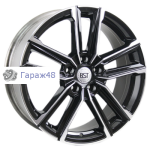 RST R076 (Creta) R16 / 6J PCD 5x114.3 ET 43 ЦО 67.1 Литые Черный с полированной лицевой повехностью