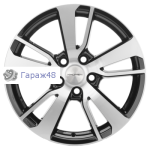 Khomen Wheels KHW1704 Outlander R17 / 7J PCD 5x114.3 ET 38 ЦО 67.1 Литые Black-FP