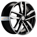 Khomen Wheels KHW1612 Qashqai/Tiida R16 / 6.5J PCD 5x114.3 ET 40 ЦО 66.1 Литые Black-FP