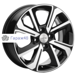 Khomen Wheels KHW1501 Lada Granta R15 / 6J PCD 4x98 ET 36 ЦО 58.6 Литые Black-FP