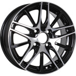 Venti 1406 R14 / 5.5J PCD 4x98 ET 35 ЦО 58.6 Литые Черный с полированной лицевой повехностью