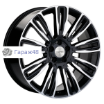 Khomen Wheels KHW2004 Velar R20 / 8.5J PCD 5x108 ET 45 ЦО 63.4 Литые Black-FP