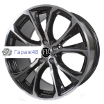 Replica B923 R20 / 11J PCD 5x120 ET 37 ЦО 74.1 Литые Черный с алмазной обработкой лицевой части