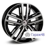 Replica Ch259 R17 / 7J PCD 5x110 ET 46 ЦО 63.35 Литые Черный с полированной лицевой поверхностью