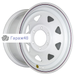 LS Тойота Ниссан треуг. мелкий R16 / 8J PCD 6x139.7 ET 10 ЦО 110 Штампованные Белый