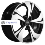 Khomen Wheels KHW1724 Exeed LX R17 / 7J PCD 5x108 ET 33 ЦО 60.1 Литые Black-FP