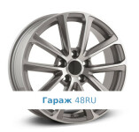 LegeArtis MZ121 R17 / 7J PCD 5x114.3 ET 45 ЦО 67.1 Литые Графит с полированной лицевой поверхностью